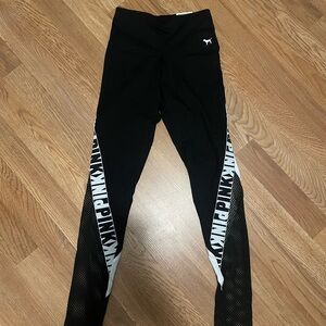 PINK Victoria's Secret Kids Black and White Leggings